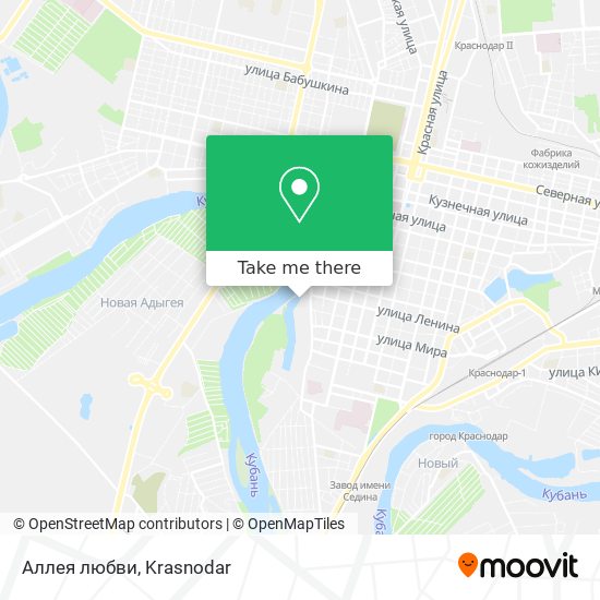 Аллея любви map