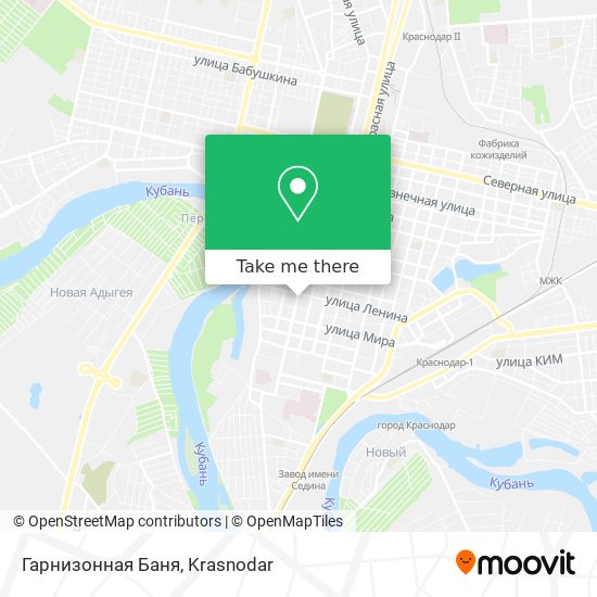 Гарнизонная Баня map