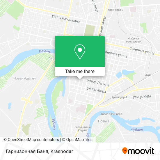 Гарнизонная Баня map
