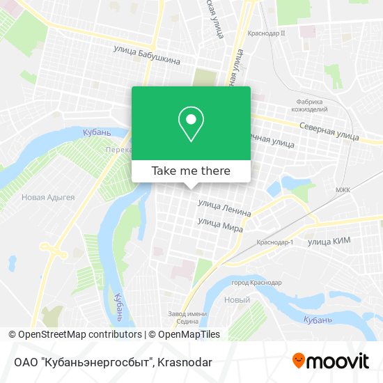 ОАО "Кубаньэнергосбыт" map