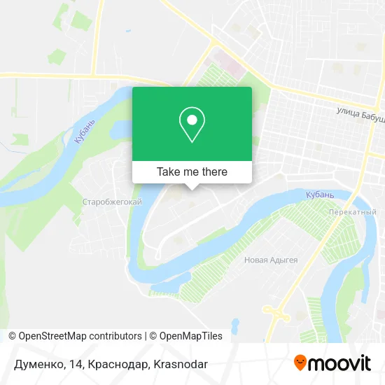 Думенко, 14, Краснодар map