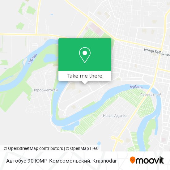 Автобус 90 ЮМР-Комсомольский map