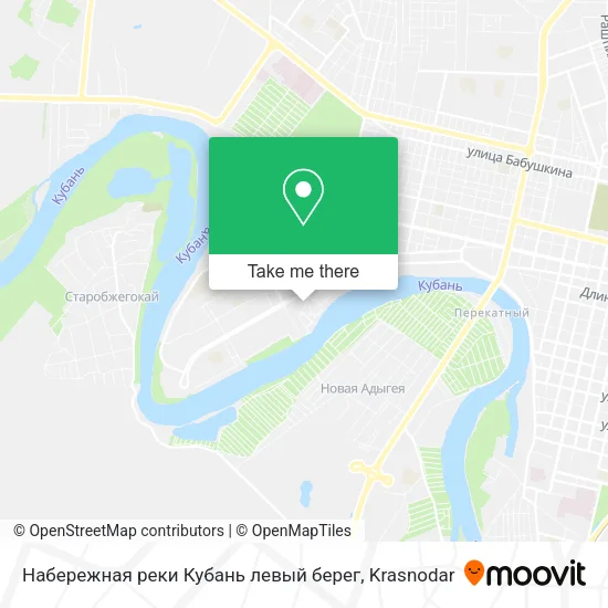 Набережная реки Кубань  левый берег map