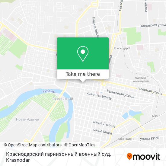 Краснодарский гарнизонный военный суд map