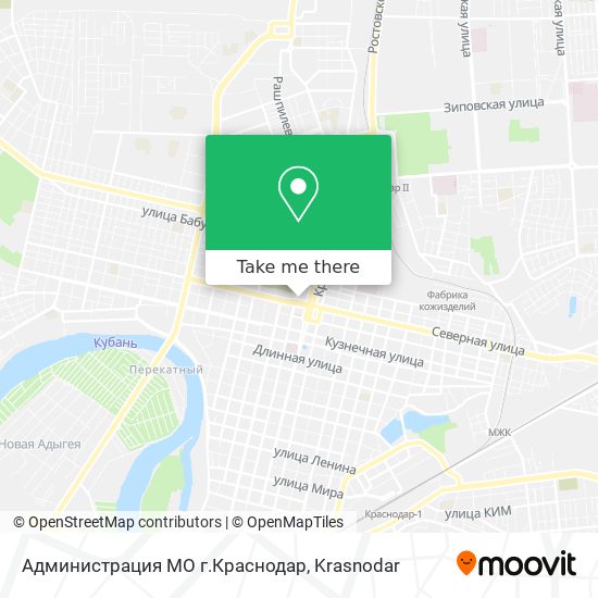 Администрация МО г.Краснодар map