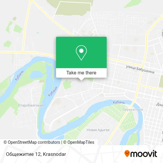 Общежитие 12 map