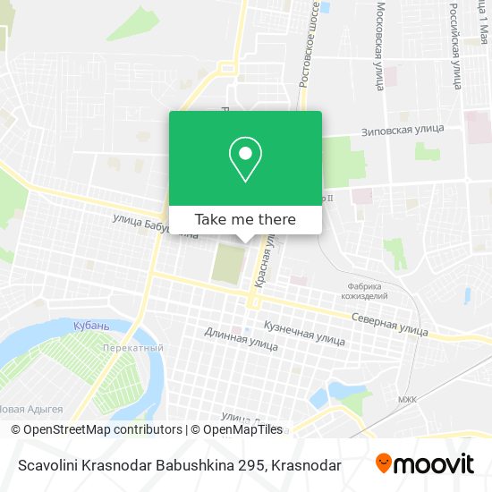 Scavolini Krasnodar Babushkina 295 map