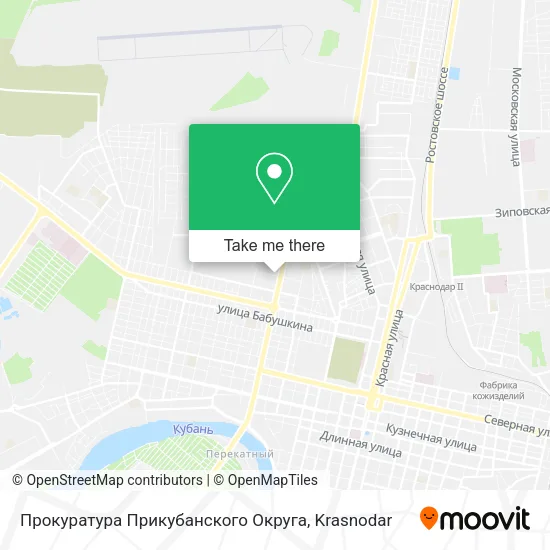 Прокуратура Прикубанского Округа map