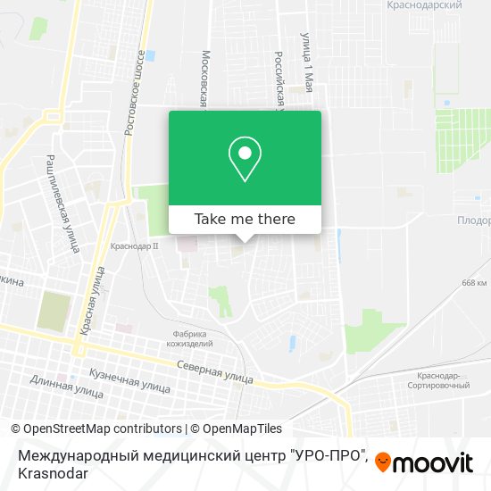 Международный медицинский центр "УРО-ПРО" map