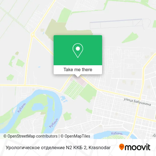 Урологическое отделение N2 ККБ 2 map