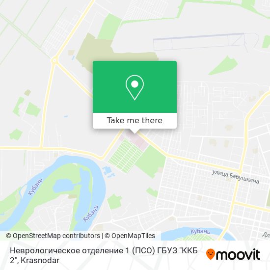 Неврологическое отделение 1 (ПСО) ГБУЗ "ККБ 2" map