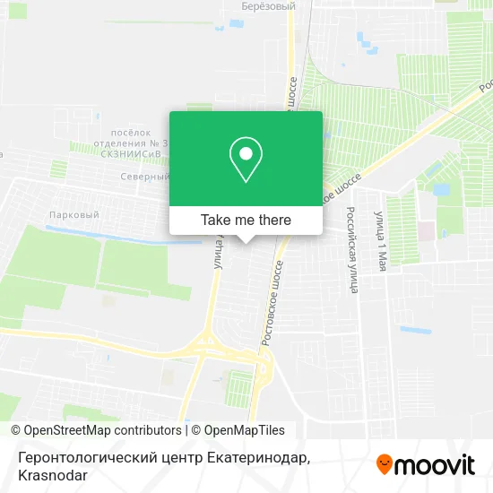 Геронтологический центр Екатеринодар map