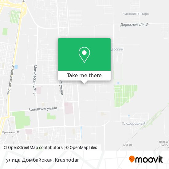 улица Домбайская map