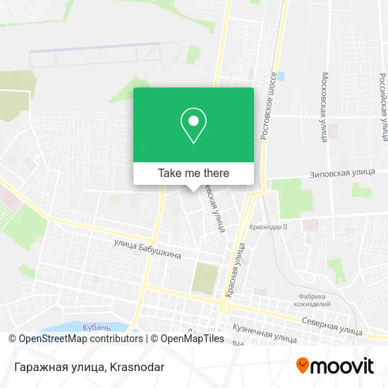 Гаражная улица map