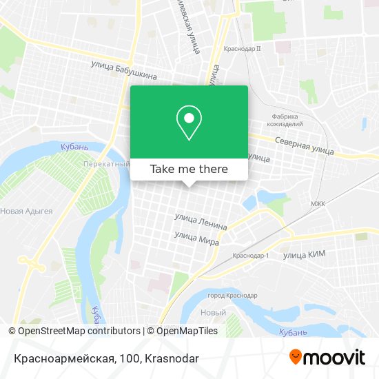 Красноармейская, 100 map