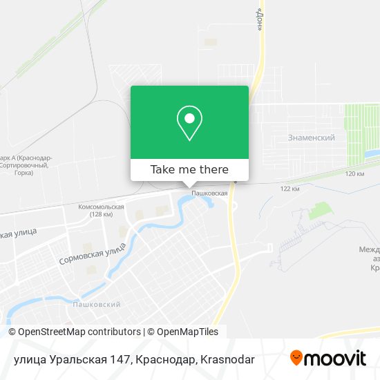улица Уральская 147, Краснодар map
