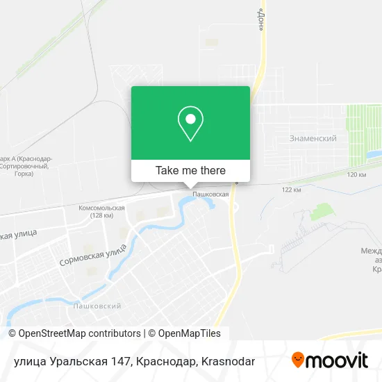 улица Уральская 147, Краснодар map