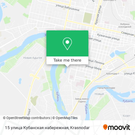 15 улица Кубанская набережная map