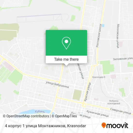 4 корпус 1 улица Монтажников map