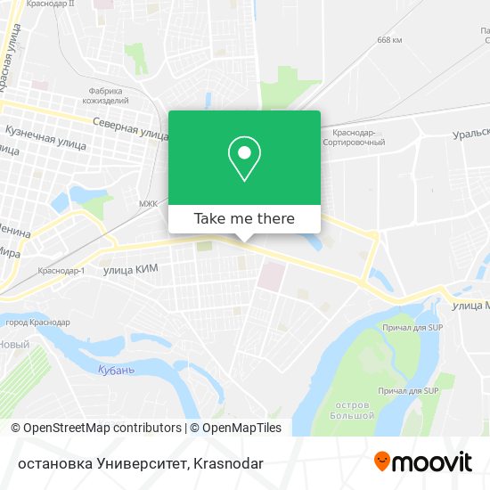остановка Университет map