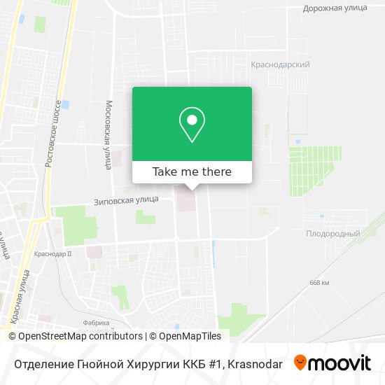 Отделение Гнойной Хирургии ККБ #1 map