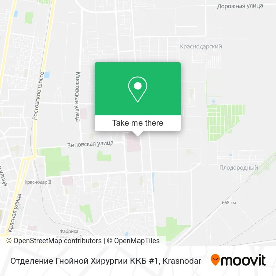 Отделение Гнойной Хирургии ККБ #1 map