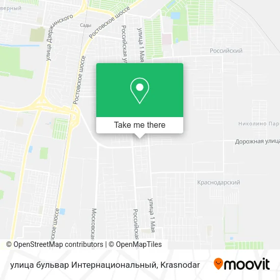 улица бульвар Интернациональный map