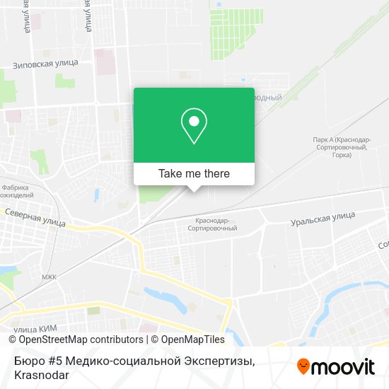 Бюро #5 Медико-социальной  Экспертизы map