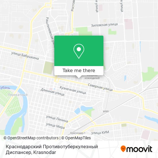 Краснодарский Противотуберкулезный Диспансер map