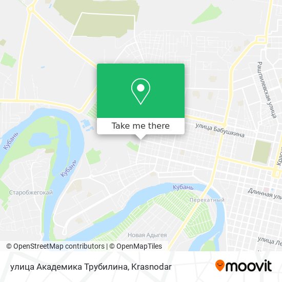 улица Академика Трубилина map