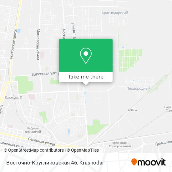 Восточно-Кругликовская 46 map