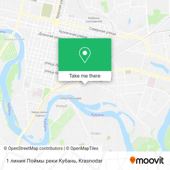 1 линия Поймы реки Кубань map