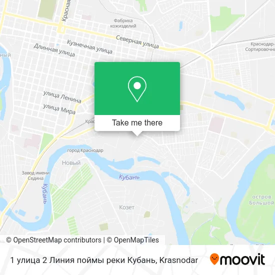 1 улица 2 Линия поймы реки Кубань map