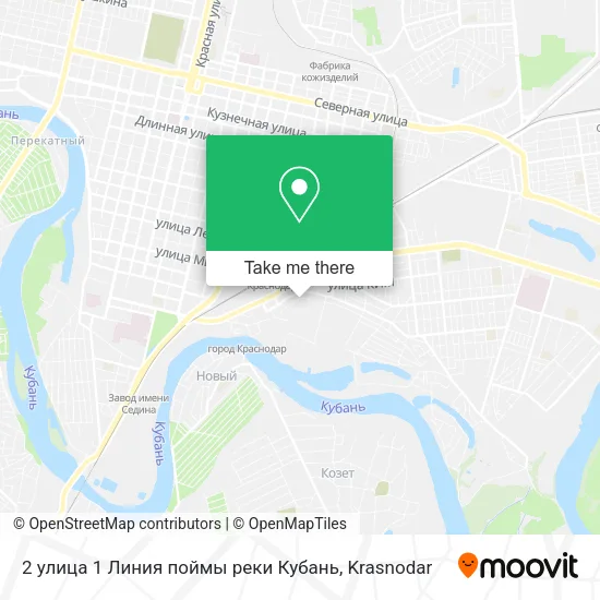 2 улица 1 Линия поймы реки Кубань map
