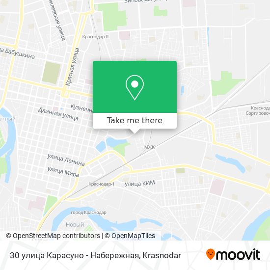 30 улица Карасуно - Набережная map