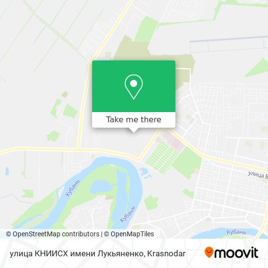 улица КНИИСХ имени Лукьяненко map