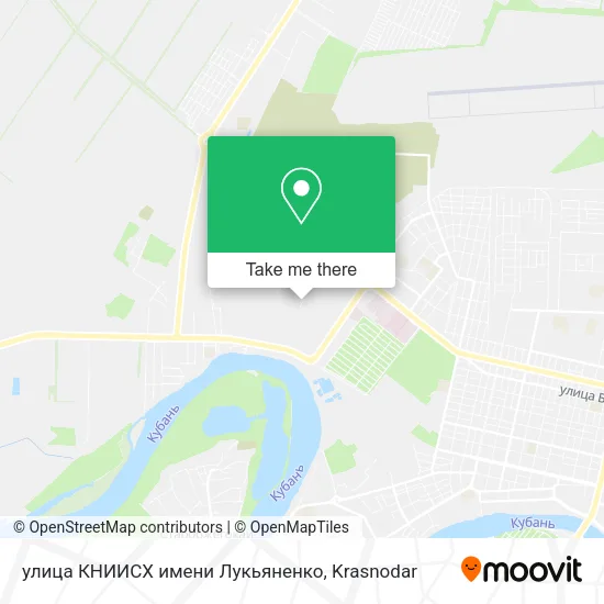 улица КНИИСХ имени Лукьяненко map