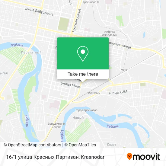 16/1 улица Красных Партизан map