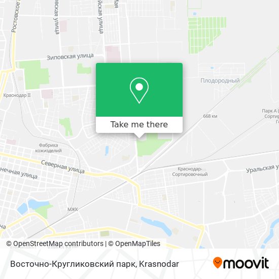 Восточно-Кругликовский парк map