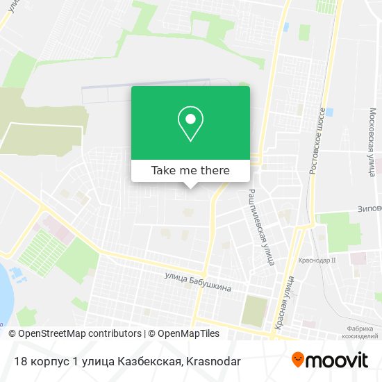 18 корпус 1 улица Казбекская map