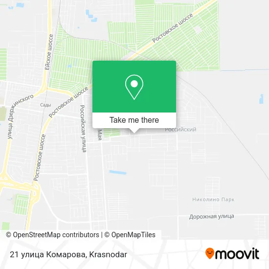 21 улица Комарова map