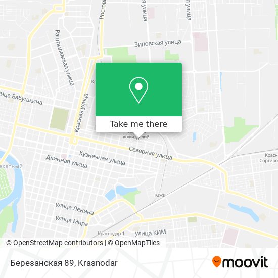 Березанская 89 map