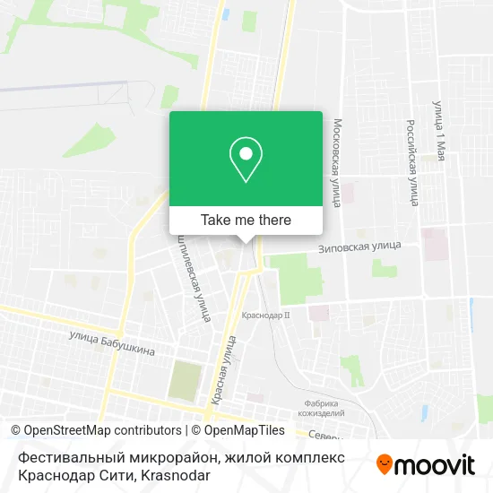 Фестивальный микрорайон, жилой комплекс Краснодар Сити map