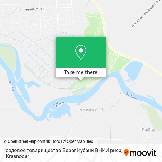 садовое товарищество Берег Кубани ВНИИ риса map