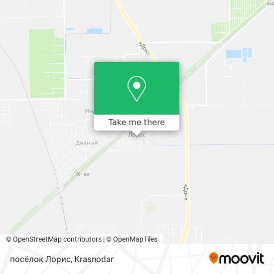 посёлок Лорис map