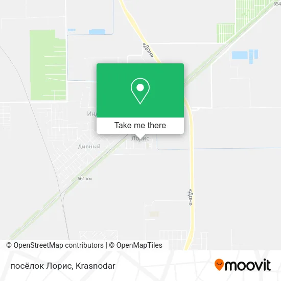 посёлок Лорис map