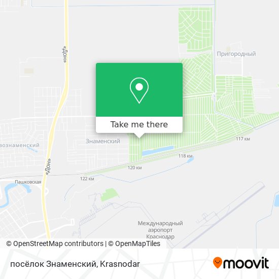 посёлок Знаменский map