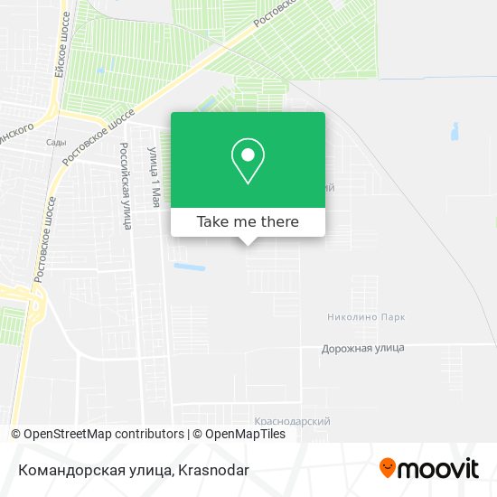 Командорская улица map