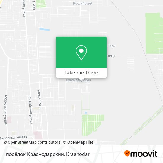 посёлок Краснодарский map