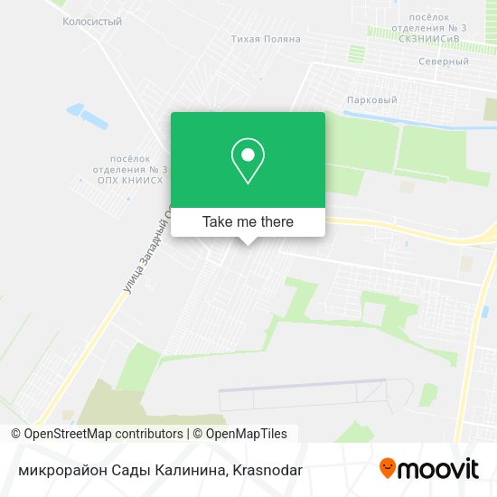микрорайон Сады Калинина map